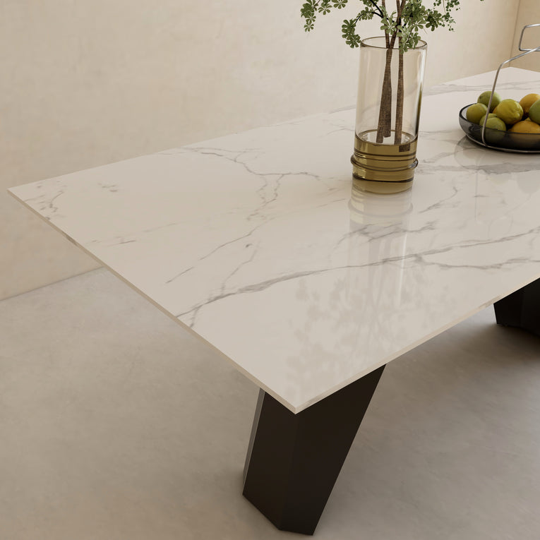 Wedge Marble Dining Table