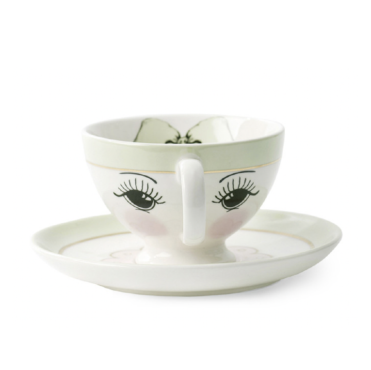 Ms Etoile - Teacup and Saucer with Eyes