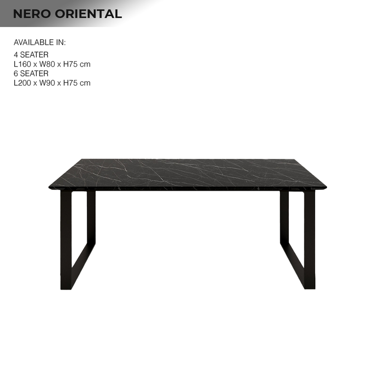 Trestle Marble Dining Table